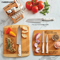 Load image into Gallery viewer, 14-Piece Triple Rivet Kitchen Knife Set
