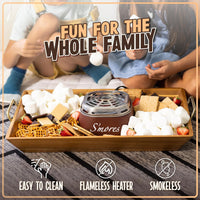 Load image into Gallery viewer, Electric S&#39;mores Maker - Flameless, 4 Trays, 2 Roasting Forks
