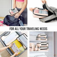 Load image into Gallery viewer, 8-Piece Packing Cubes Set for Travel, Luggage Organizers with Mesh Panels
