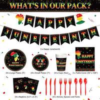 Load image into Gallery viewer, 172-Piece Juneteenth Party Supplies Set
