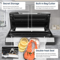 Load image into Gallery viewer, 90Kpa Vacuum Sealer with Dry/Moist Modes
