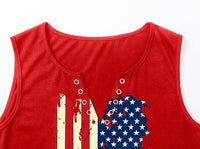 Load image into Gallery viewer, Trendy American Flag V-Neck Tank Tops for Women
