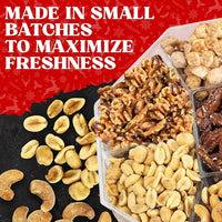 Load image into Gallery viewer, Christmas Mixed Nuts Gift Basket - 7-Section Gourmet Holiday Snack Tray
