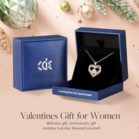Load image into Gallery viewer, Forever Love Heart Pendant Birthstone Necklaces for Women.

