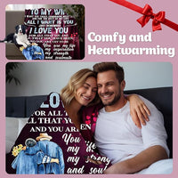 Load image into Gallery viewer, Wife Throw Blanket 55&quot;x70&quot;
