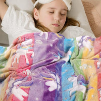 Load image into Gallery viewer, Glow in the Dark Unicorn Blanket - Soft, 50&quot;x60&quot;, Gifts for Girls
