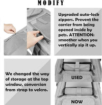 Load image into Gallery viewer, Soft-Sided Cat &amp; Dog Carrier for Pets Up to 20lbs, Washable, Collapsible, Grey
