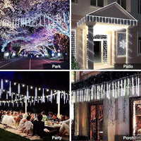 Load image into Gallery viewer, 10-Tube LED Meteor Shower Lights, 240 LEDs, Waterproof &amp; Connectable
