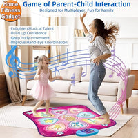 Load image into Gallery viewer, Dance Mat for Kids - LED Rhythm Step Pad with 3 Levels, Music &amp; Lights

