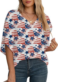 Load image into Gallery viewer, Elegant Women&#39;s 3/4 Sleeve Chiffon Blouse
