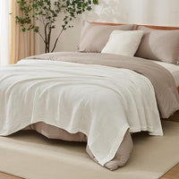 Load image into Gallery viewer, Cotton Throw Blanket 50&quot;x60&quot; - Lightweight &amp; Breathable All-Season
