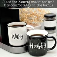 Load image into Gallery viewer, Wifey Hubby Mugs Set of 2 Coffee Mug
