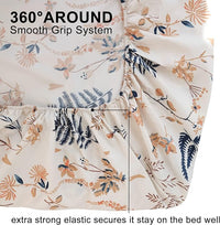 Load image into Gallery viewer, Floral Full Sheet Set - 4 Piece, Soft Microfiber with Extra Deep Pockets
