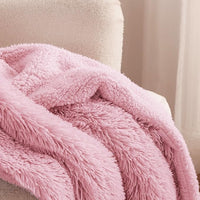 Load image into Gallery viewer, Sherpa Fleece Blanket - Ultra Soft, Cozy, Fuzzy Faux Fur Throw 50&quot;x60
