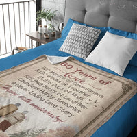 Load image into Gallery viewer, 60th Anniversary Diamond Wedding Blanket - 60&quot;x 50
