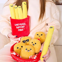 Load image into Gallery viewer, Emotional Support Fries Plush Toy - Soft Stuffed French Fry Set for Comfort &amp; Fun
