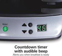 Load image into Gallery viewer, Breakfast Sandwich Maker with Timer, Silver 25490
