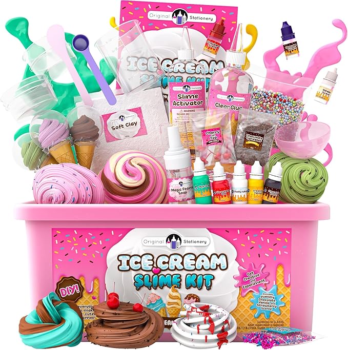 DIY Ice Cream Slime Kit for Girls