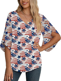 Load image into Gallery viewer, Elegant Women&#39;s 3/4 Sleeve Chiffon Blouse
