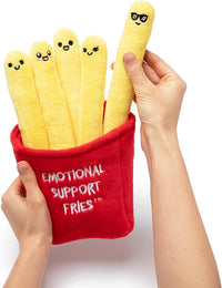Load image into Gallery viewer, Emotional Support Fries Plush Toy - Soft Stuffed French Fry Set for Comfort &amp; Fun
