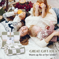 Load image into Gallery viewer, Checkered Microfiber Throw Blanket - Soft, Cozy, Lightweight &amp; Warm 50&quot;x70&quot;

