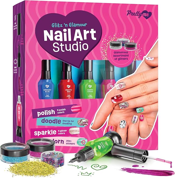 Nail Art Studio Kit for Girls Ages 7-12