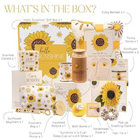 Load image into Gallery viewer, Sunflower Gift Basket for Women - 15pc Spa &amp; Wellness Care Package
