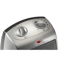 Load image into Gallery viewer, 1500W Electric Ceramic Space Heater, Adjustable Thermostat - Silver
