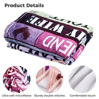 Load image into Gallery viewer, To My Wife Fleece Blanket
