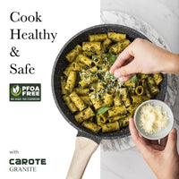 Load image into Gallery viewer, Carote Nonstick Pots and Pans Set, 8 Pcs Granite Stone Kitchen Cookware Sets (Black)
