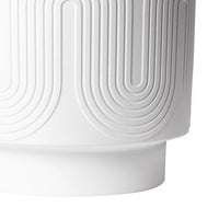 Load image into Gallery viewer, 12&quot; Amy Ceramic Planter White Modern Indoor Outdoor
