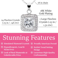 Load image into Gallery viewer, Ivy 18k White Gold-Plated Silver Pendant Necklace
