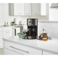 Load image into Gallery viewer, 12 Cup Auto Drip Coffeemaker Black Stainless Steel
