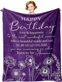 Load image into Gallery viewer, Flannel Birthday Blanket 60&quot;x50&quot;
