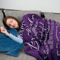 Load image into Gallery viewer, Flannel Birthday Blanket 60&quot;x50&quot;
