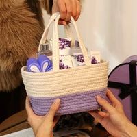 Load image into Gallery viewer, &quot;Luxury Lavender Spa Gift Set - 11 Piece Bath Basket for Women

