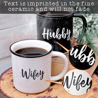 Load image into Gallery viewer, Wifey Hubby Mugs Set of 2 Coffee Mug
