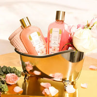 Load image into Gallery viewer, Spa Gift Baskets for Women - 9 Pcs Rose Bath Gift Kits, Holiday Beauty Body Care Gift Sets for Valentines Day
