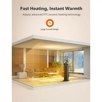 Load image into Gallery viewer, 1500W Electric Space Heater with Remote, 70° Oscillation, Timer
