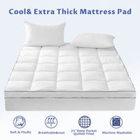 Load image into Gallery viewer, Extra Thick Cooling Mattress Topper Pad Cover
