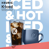 Load image into Gallery viewer, K-Iced Essentials Gray Coffee Maker + Iced Tumbler
