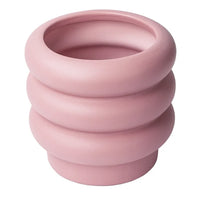 Load image into Gallery viewer, 6&quot; Chinook Ceramic Bubble Planter Pink Modern Design
