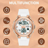 Load image into Gallery viewer, Colorful Dual Dial Women&#39;s Digital Sport Watch - Waterproof &amp; Lightweight
