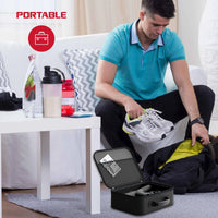 Load image into Gallery viewer, FitRx Neck and Back Massager, Handheld Percussion Massage Gun with Multiple Speeds and Attachments
