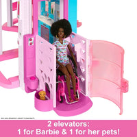 Load image into Gallery viewer, Barbie Dreamhouse, 75+ Pieces, Pool Party Doll House with 3 Story Slide
