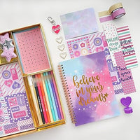 Load image into Gallery viewer, DIY Journal Kit for Girls - Complete Art &amp; Craft Stationery Set
