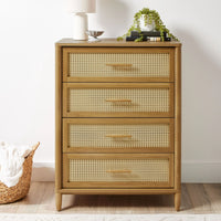 Load image into Gallery viewer, Springwood 4-Drawer Dresser, Tropical Light Honey Finish
