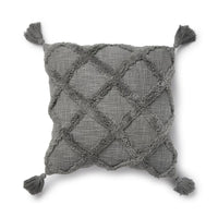 Load image into Gallery viewer, Tufted Trellis Decorative Pillow 20&quot;x20&quot; Grey
