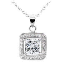 Load image into Gallery viewer, Ivy 18k White Gold-Plated Silver Pendant Necklace
