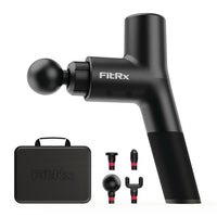 Load image into Gallery viewer, FitRx Neck and Back Massager, Handheld Percussion Massage Gun with Multiple Speeds and Attachments
